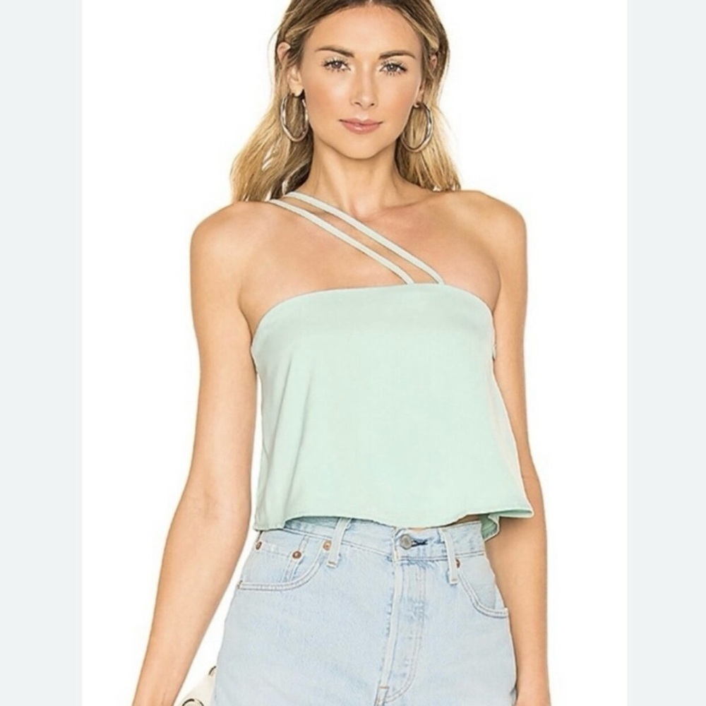 Revolve Super Down Mint Green Double Strap Tank T… - image 1